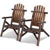image:imageVINGLI Solid Wood Adirondack Chair Outdoor Patio Furniture Fire Pit Chairs Heavy Duty Backyard Seating Armchair Deck Garden Lawn Light Carbonized 1 PCCarbonized