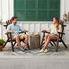 image:imageVINGLI Solid Wood Adirondack Chair Outdoor Patio Furniture Fire Pit Chairs Heavy Duty Backyard Seating Armchair Deck Garden Lawn Light Carbonized 1 PCCarbonized