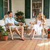 image:imageVINGLI Solid Wood Adirondack Chair Outdoor Patio Furniture Fire Pit Chairs Heavy Duty Backyard Seating Armchair Deck Garden Lawn Light Carbonized 1 PCLight Carbonized
