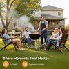 image:imageVINGLI Solid Wood Adirondack Chair Outdoor Patio Furniture Fire Pit Chairs Heavy Duty Backyard Seating Armchair Deck Garden Lawn Light Carbonized 1 PCCarbonized