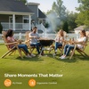 image:imageVINGLI Solid Wood Adirondack Chair Outdoor Patio Furniture Fire Pit Chairs Heavy Duty Backyard Seating Armchair Deck Garden Lawn Light Carbonized 1 PCLight Carbonized