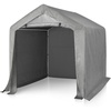 image:imageVINGLI 8x12 FT Outdoor Portable Storage Shed Heavy Duty Bike Tent with Rollup Zipper Door Waterproof and UV Resistent Carport for Motorcycle Garden Tools Firewood Gray6x6x65 FT