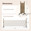 image:imageVINGLI 115ft Expandable Garden Fence with Casters Aluminum Retractable Barricade Gate Adjustable Safety Gate Pet Barrier for Patio Garage Driveway Crowd Control BrownBrown