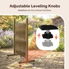 image:imageVINGLI 115ft Expandable Garden Fence with Casters Aluminum Retractable Barricade Gate Adjustable Safety Gate Pet Barrier for Patio Garage Driveway Crowd Control BrownBrown