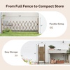 image:imageVINGLI 115ft Expandable Garden Fence with Casters Aluminum Retractable Barricade Gate Adjustable Safety Gate Pet Barrier for Patio Garage Driveway Crowd Control BrownBrown