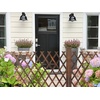image:imageVINGLI 2 Packs Extendable Garden Fence 2755 Inch Tall Freestanding Accordion Fence Solid Wood Retractable Trellis Instant Fence Pet Grate for Home Patio Yard Garden Carbonized WoodCarbonized Brown with Flat Top