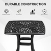image:imageVINGLI 22 Cast Aluminum Outdoor Side Table All Weather Patio Side Table Outdoor End Table for Patio Porch Deck Garden SquareBlack