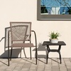 image:imageVINGLI 22 Cast Aluminum Outdoor Side Table All Weather Patio Side Table Outdoor End Table for Patio Porch Deck Garden SquareBronze