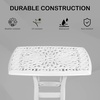 image:imageVINGLI 22 Cast Aluminum Outdoor Side Table All Weather Patio Side Table Outdoor End Table for Patio Porch Deck Garden SquareWhite