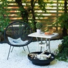 image:imageVINGLI 22 Cast Aluminum Outdoor Side Table All Weather Patio Side Table Outdoor End Table for Patio Porch Deck Garden SquareWhite