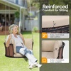 image:imageVINGLI 24 FT Patio Porch Swing Round Rattan Porch Swing with Cushions Heavy Duty 440 LBS Wicker Porch Swing with Adjustable Chains for Yard Porch Garden Brown
