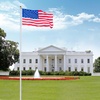 image:imageVINGLI 25FT Heavy Duty Flag Pole Kit for Outside Extra Thick 15mm Aluminum Flagpole w 3x5 USA Flag RustResidential amp Commercial Flag Poles Set for Yard and Garden InGround Display BlackSilver