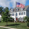 image:imageVINGLI 25FT Heavy Duty Flag Pole Kit for Outside Extra Thick 15mm Aluminum Flagpole w 3x5 USA Flag RustResidential amp Commercial Flag Poles Set for Yard and Garden InGround Display BlackBlack