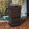 image:imageVINGLI 27 Gallon Outdoor Trash Can Outdoor Dustbin with Convenient Lid for Patio Garden Yard Outdoor Kitchen Browan with GradientBrown