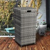 image:imageVINGLI 27 Gallon Outdoor Trash Can Outdoor Dustbin with Convenient Lid for Patio Garden Yard Outdoor Kitchen Browan with GradientGrey