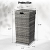 image:imageVINGLI 27 Gallon Outdoor Trash Can Outdoor Dustbin with Convenient Lid for Patio Garden Yard Outdoor Kitchen Browan with GradientGrey