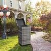 image:imageVINGLI 27 Gallon Outdoor Trash Can Outdoor Dustbin with Convenient Lid for Patio Garden Yard Outdoor Kitchen Browan with GradientGrey
