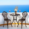 image:imageVINGLI 3 PCS Outdoor Bistro Set Outdoor Patio Set AllWeather Cast Aluminum Bistro Table Set Bistro Table and Chairs Set of 2 for Backyard Garden Balcony Bronze LeafBronze