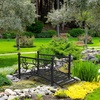 image:imageVINGLI 34ft Metal Garden Bridge 330lbs Capacity Garden Bridges for Outdoors with AntiRust Coated Finish Easy Assembly Outdoor Decor Bridge for Garden Landscape Backyard Stream Pond