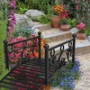 image:imageVINGLI 34ft Metal Garden Bridge 330lbs Capacity Garden Bridges for Outdoors with AntiRust Coated Finish Easy Assembly Outdoor Decor Bridge for Garden Landscape Backyard Stream Pond