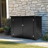 image:imageVINGLI 36 Cu Ft Outdoor Storage Shed Heavy Duty Horizontal Yard Storage Shed with Dual Opening 295 Gallon Storage Bin with Weatherproof Design for Garden Tools Yard Garbage Bins
