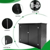 image:imageVINGLI 36 Cu Ft Outdoor Storage Shed Heavy Duty Horizontal Yard Storage Shed with Dual Opening 295 Gallon Storage Bin with Weatherproof Design for Garden Tools Yard Garbage Bins