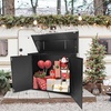 image:imageVINGLI 36 Cu Ft Outdoor Storage Shed Heavy Duty Horizontal Yard Storage Shed with Dual Opening 295 Gallon Storage Bin with Weatherproof Design for Garden Tools Yard Garbage Bins