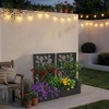 image:imageVINGLI 44 H Metal Raised Garden Bed with Trellis Outdoor Planter Box for Climbing Vegetables Fruits and Flowers Privacy Screen for Backyard Patio Balcony Black Treetree