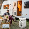 image:imageVINGLI 45L Upgraded Portable Sink Rolling Hand Wash Basin Stand with Towel Holder amp Soap Dispenser amp Wheels Perfect for GardenCampingOutdoor EventsGatheringsWorksiteRVIndoor