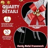 image:imageVINGLI 4FT Silver Lighted Christmas Reindeer Family Set of 3 Prelit 210 Warm White LED Outdoor Reindeer Decorations Sparkling Buck Doe Fawn Lighted Christmas Yard Decorations for Lawn Garden PorchWhite