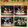 image:imageVINGLI 4FT Silver Lighted Christmas Reindeer Family Set of 3 Prelit 210 Warm White LED Outdoor Reindeer Decorations Sparkling Buck Doe Fawn Lighted Christmas Yard Decorations for Lawn Garden PorchSilver