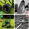 image:imageVINGLI 4Wheel Garden Hose Reel Cart with Storage Basket Portable Residential Hose Reel Cart Lawn Watering for Garden Backyard and Farm Green 250FTGreen 250ft 4 Wheel