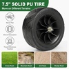 image:imageVINGLI 4Wheel Garden Hose Reel Cart with Storage Basket Portable Residential Hose Reel Cart Lawn Watering for Garden Backyard and Farm Green 250FTGreen 300ft 4 Wheel