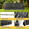 image:imageVINGLI 5 FT Patio Wooden Porch Swing for Outdoors Heavy Duty 880 LBS Swing Chair Bench with Hanging Chains for Garden amp Courtyard GreenBlack