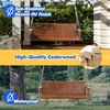 image:imageVINGLI 5 FT Patio Wooden Porch Swing for Outdoors Heavy Duty 880 LBS Swing Chair Bench with Hanging Chains for Garden amp Courtyard GreenBrown
