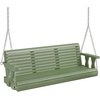 image:imageVINGLI 5 FT Patio Wooden Porch Swing for Outdoors Heavy Duty 880 LBS Swing Chair Bench with Hanging Chains for Garden amp Courtyard GreenGreen