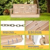 image:imageVINGLI 5 FT Patio Wooden Porch Swing for Outdoors Heavy Duty 880 LBS Swing Chair Bench with Hanging Chains for Garden amp Courtyard GreenNatural