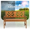 image:imageVINGLI 50 Outdoor Wood Bench Weatehr Resistant Wooden Garden Patio Bench with Comfortable Backrest amp Curved Armrest 800lb Capacity Loveseat for Front Porch Park Yard Deck White Dense SlattedNatural