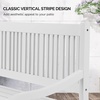 image:imageVINGLI 50 Outdoor Wood Bench Weatehr Resistant Wooden Garden Patio Bench with Comfortable Backrest amp Curved Armrest 800lb Capacity Loveseat for Front Porch Park Yard Deck White Dense SlattedWhite