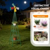 image:imageVINGLI 62FT Ornamental Windmill for Outdoor Metal Wind Mill with MultiFunction Design HeavyDuty Weather Vane for Garden Lawn Yard Decoration Red with Display ShelfGreen