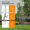 image:imageVINGLI 62FT Ornamental Windmill for Outdoor Metal Wind Mill with MultiFunction Design HeavyDuty Weather Vane for Garden Lawn Yard Decoration Red with Display ShelfGray