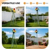 image:imageVINGLI 62FT Ornamental Windmill for Outdoor Metal Wind Mill with MultiFunction Design HeavyDuty Weather Vane for Garden Lawn Yard Decoration Red with Display ShelfLight Blue
