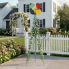 image:imageVINGLI 62FT Ornamental Windmill for Outdoor Metal Wind Mill with MultiFunction Design HeavyDuty Weather Vane for Garden Lawn Yard Decoration Red with Display ShelfLight Blue