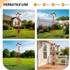 image:imageVINGLI 62FT Ornamental Windmill for Outdoor Metal Wind Mill with MultiFunction Design HeavyDuty Weather Vane for Garden Lawn Yard Decoration Red with Display ShelfRed
