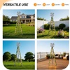 image:imageVINGLI 62FT Ornamental Windmill for Outdoor Metal Wind Mill with MultiFunction Design HeavyDuty Weather Vane for Garden Lawn Yard Decoration Red with Display ShelfGray