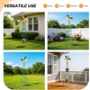 image:imageVINGLI 62FT Ornamental Windmill for Outdoor Metal Wind Mill with MultiFunction Design HeavyDuty Weather Vane for Garden Lawn Yard Decoration Red with Display ShelfGreen