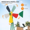 image:imageVINGLI 62FT Ornamental Windmill for Outdoor Metal Wind Mill with MultiFunction Design HeavyDuty Weather Vane for Garden Lawn Yard Decoration Red with Display ShelfGreen
