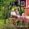 image:imageVINGLI 67FT Porch Swing Frame 1000LBS Heavy Duty AFrame Wooden Porch Swing Stand with Curved Arc Top for 5FT Porch Swing Large Swing Hanger for Garden Patio Backyard amp Indoor NaturalBlack