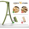 image:imageVINGLI 67FT Porch Swing Frame 1000LBS Heavy Duty AFrame Wooden Porch Swing Stand with Curved Arc Top for 5FT Porch Swing Large Swing Hanger for Garden Patio Backyard amp Indoor NaturalGreen