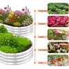 image:imageVINGLI 6x3x1ft Raised Garden Beds 2 Packs Galvanized Planters for Outdoor Plants Planter Boxes Outdoor for Vegetables Sturdy and Easy Assembly Gardening Beds Silver 6x3x1ft6x3x1ft
